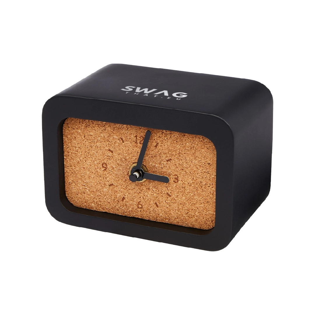 Momento wireless limestone charging desk clock