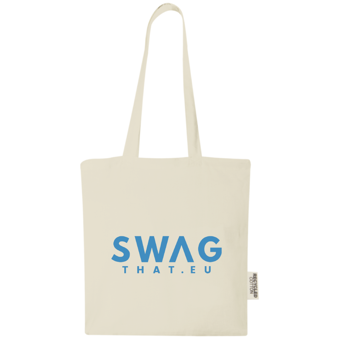 Madras 140 g/m2 GRS recycled cotton tote bag 7L