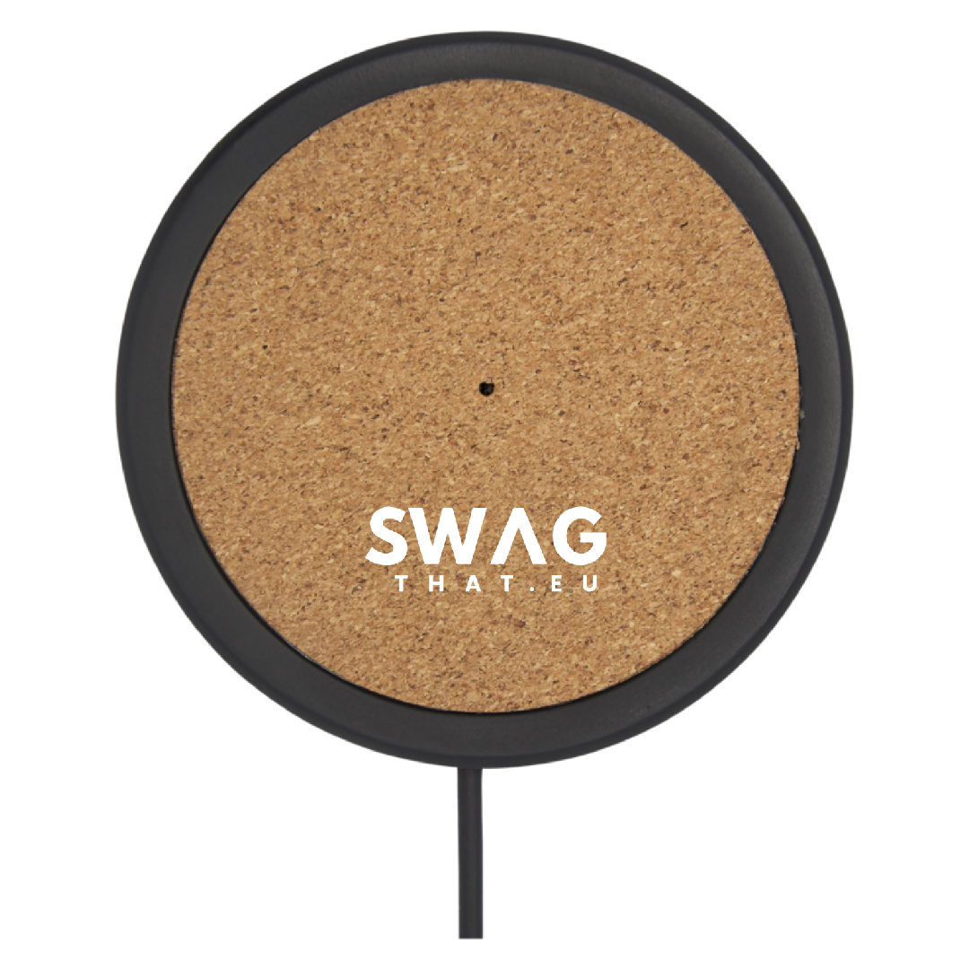 Kivi 10W limestone/cork wireless charging pad