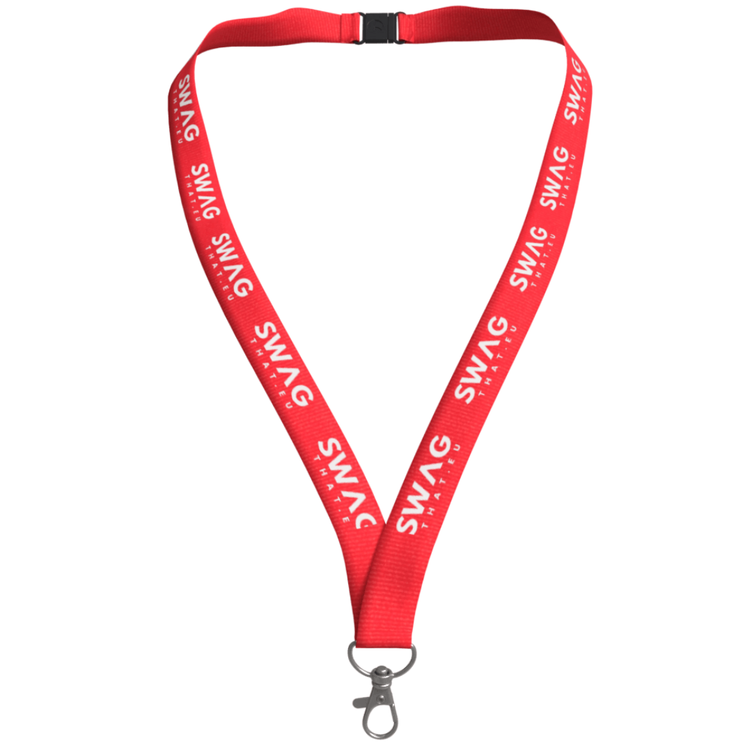 Tom recycled PET lanyard with breakaway closure