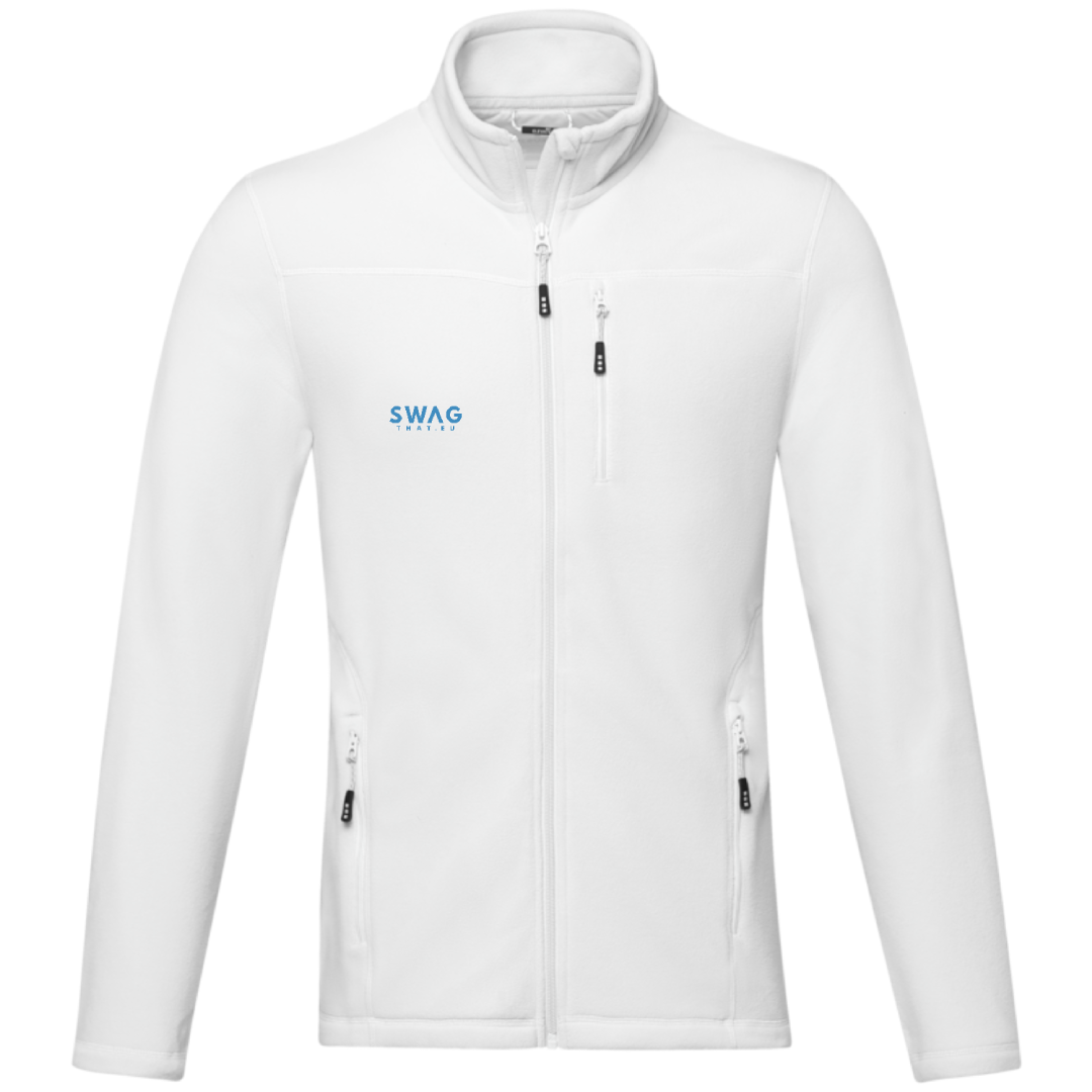 Amber men's GRS recycled full zip fleece jacket