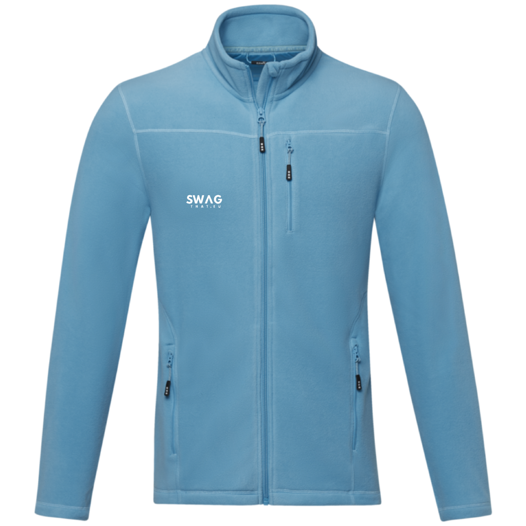 Amber men's GRS recycled full zip fleece jacket