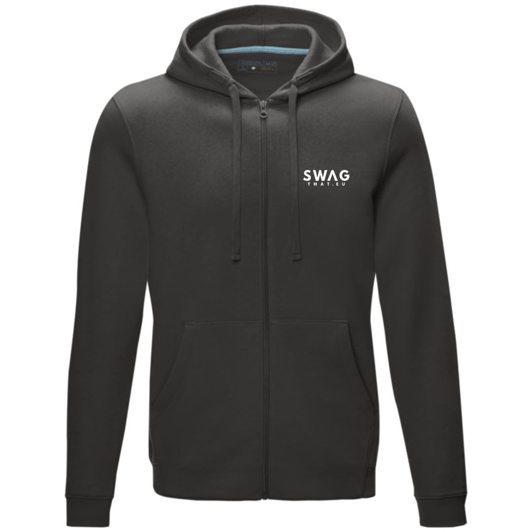 Ruby men's GOTS organic recycled full zip hoodie