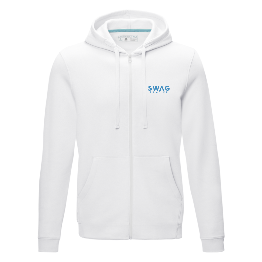 Ruby men's GOTS organic recycled full zip hoodie