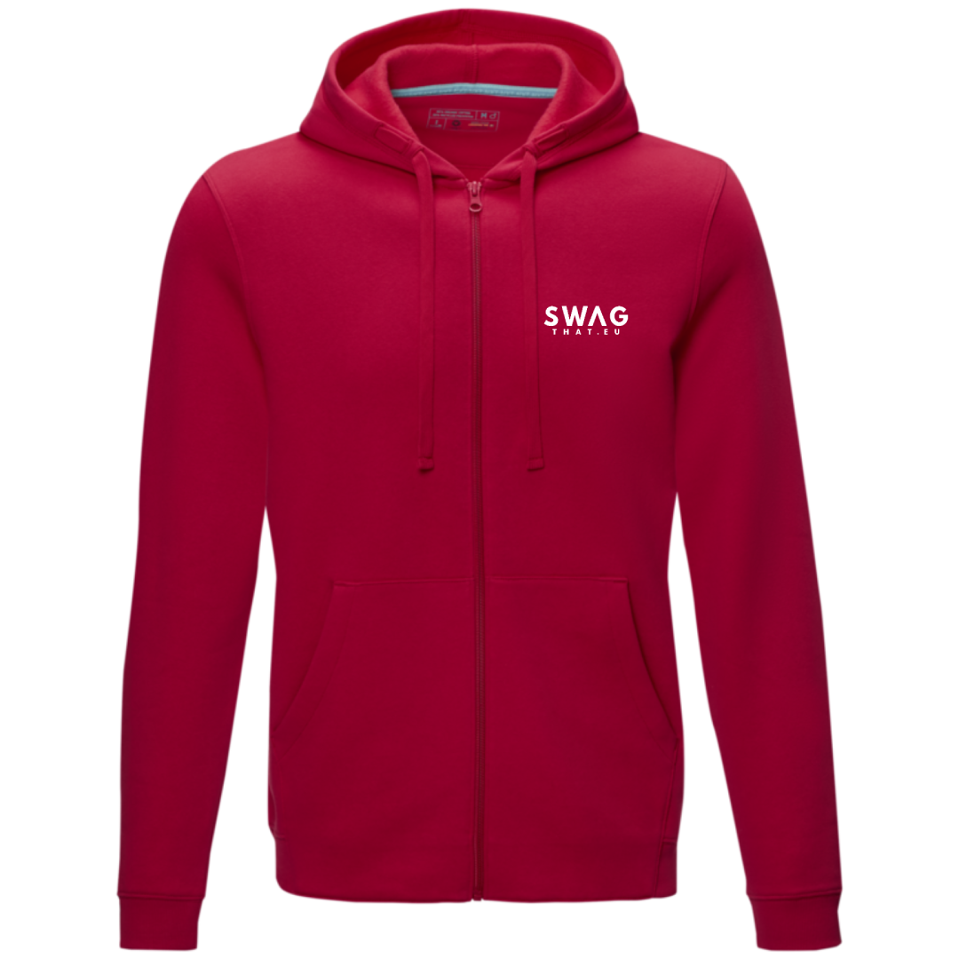 Ruby men's GOTS organic recycled full zip hoodie