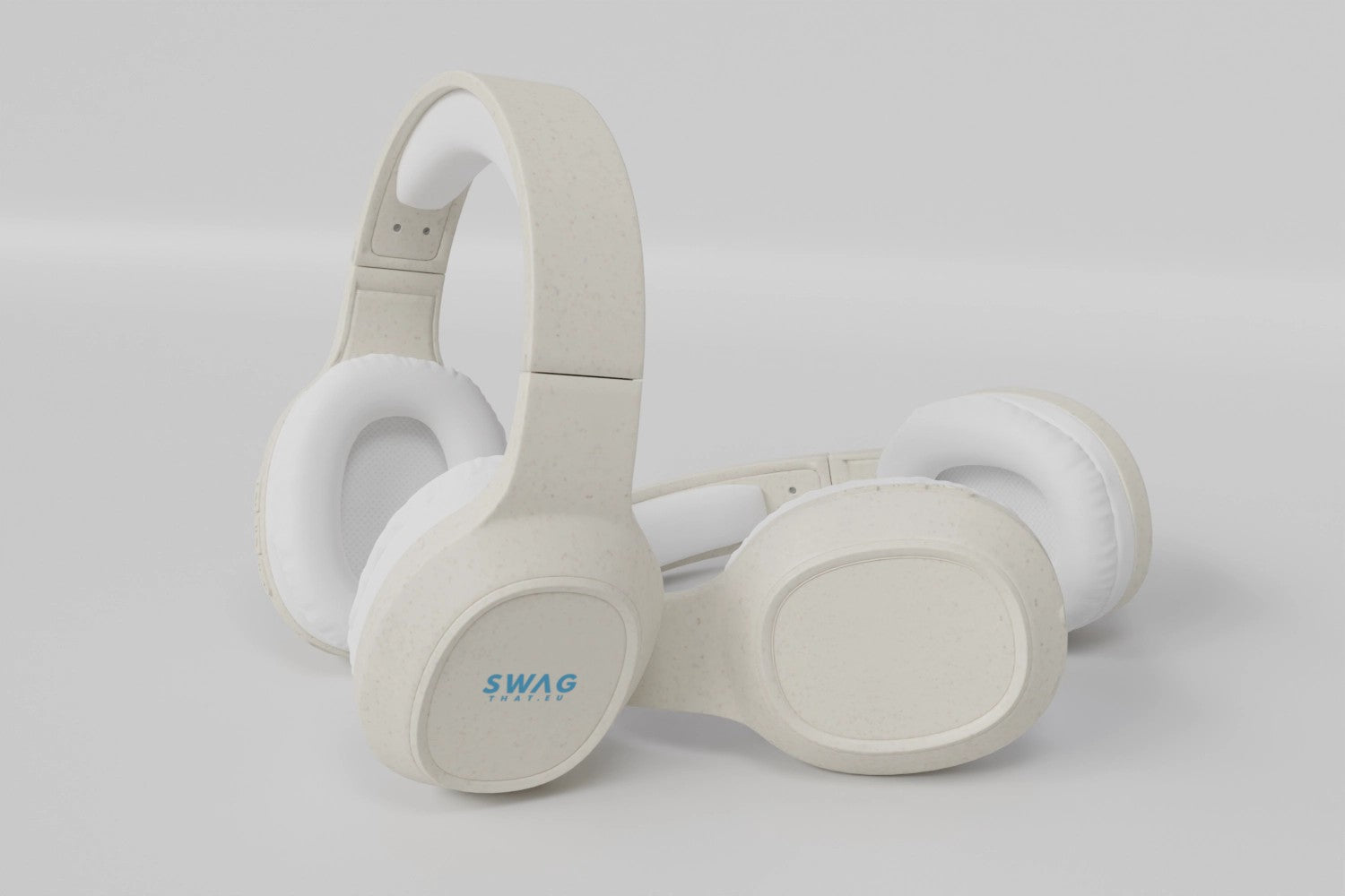 Bluetooth® sluchátka z pšeničné slámy Riff s mikrofonem