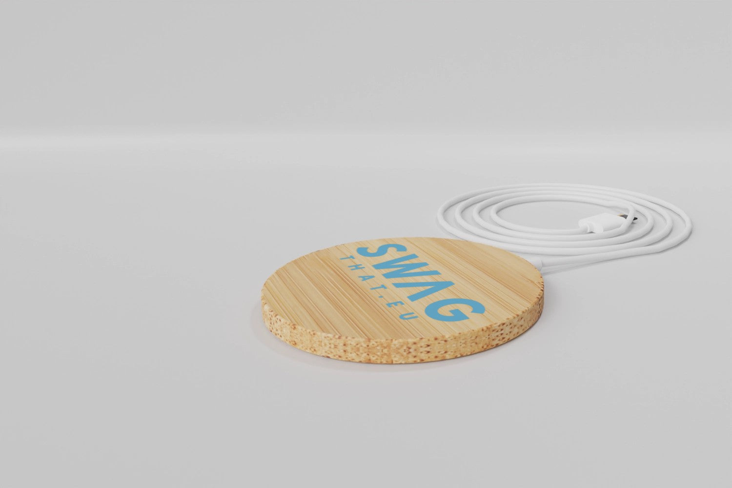 Atra 10W bamboo magnetic wireless charging pad