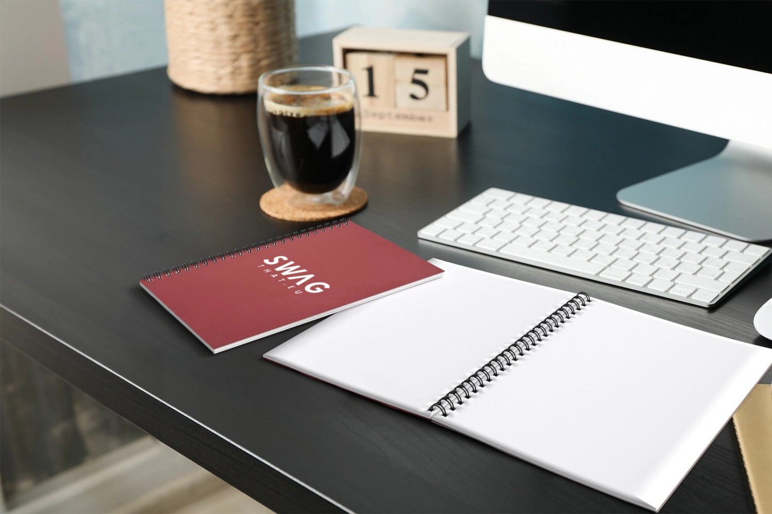 Desk-Mate® A5 colour spiral notebook