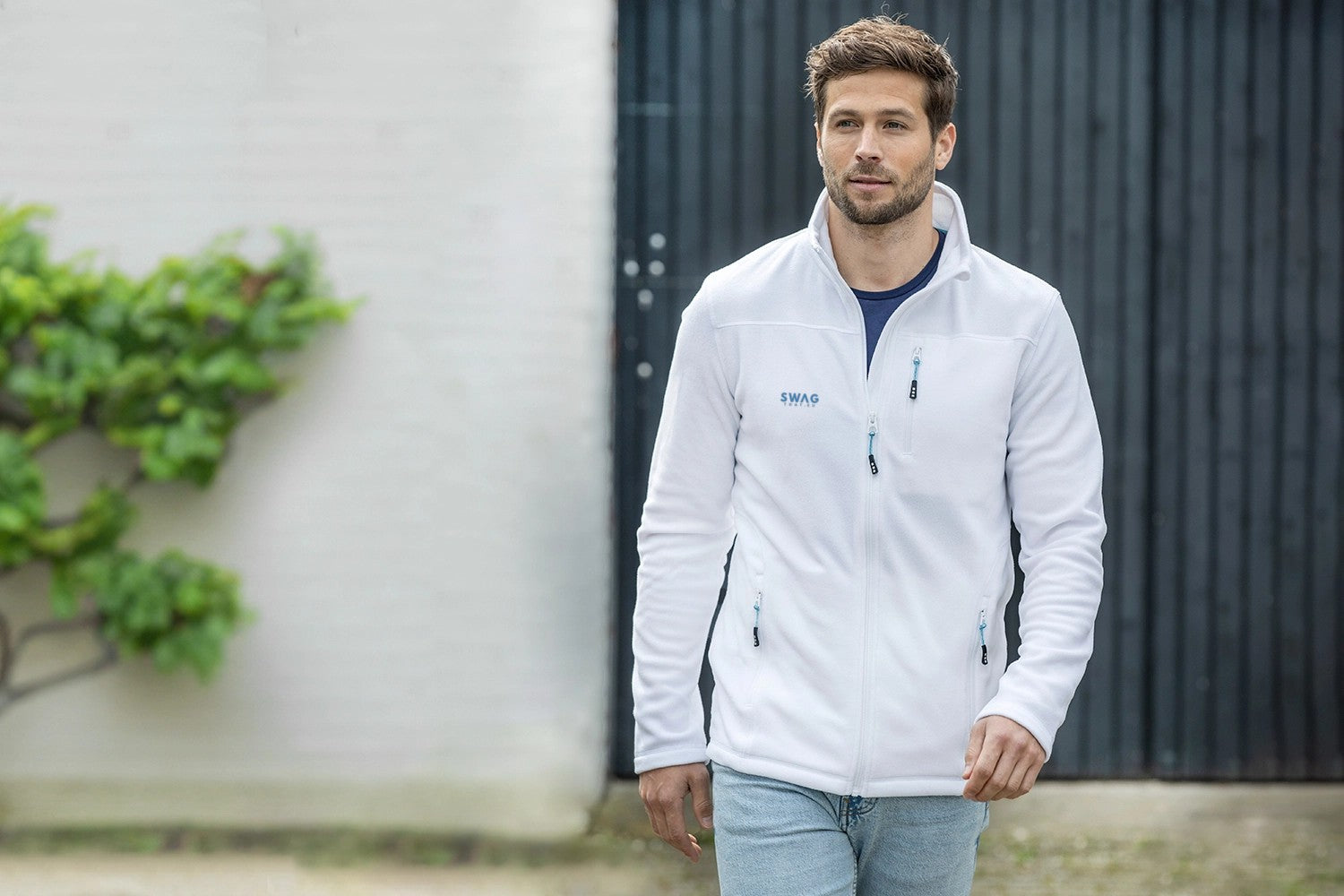 Amber pánská GRS recyklovaná fleecová bunda na zip