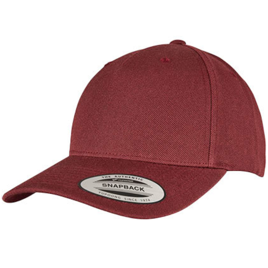 YP Classics 5-Panel Premium Curved Visor Snapback Cap