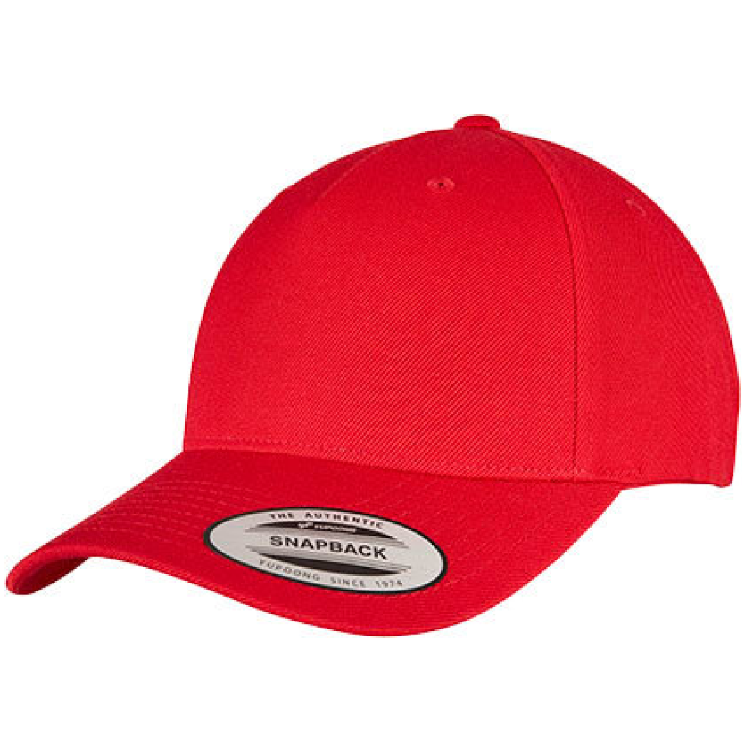 YP Classics 5-Panel Premium Curved Visor Snapback Cap