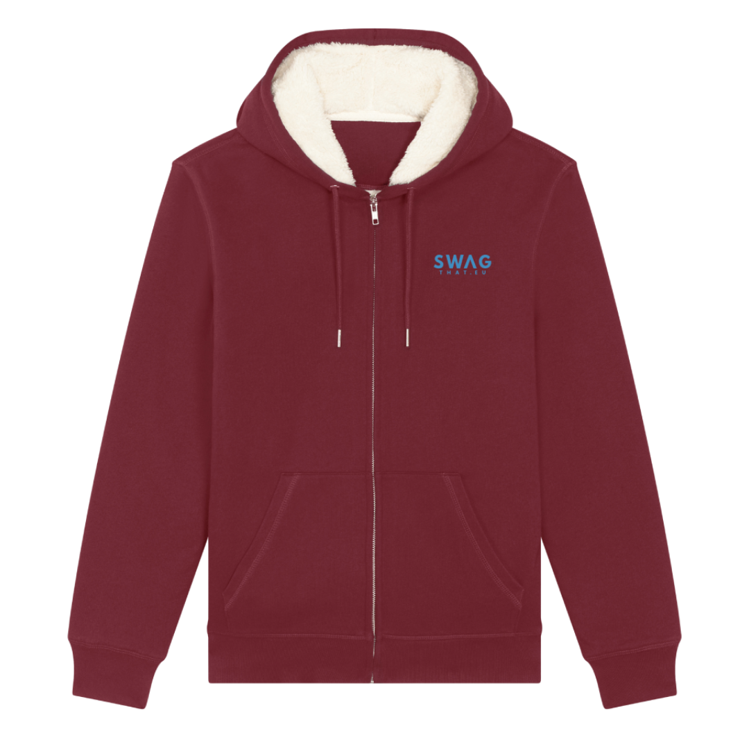 Hygger Sherpa - The Unisex Sherpa Lined Zip-Thru Hoodie Sweatshirt
