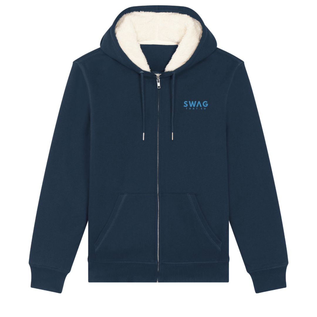 Hygger Sherpa - The Unisex Sherpa Lined Zip-Thru Hoodie Sweatshirt