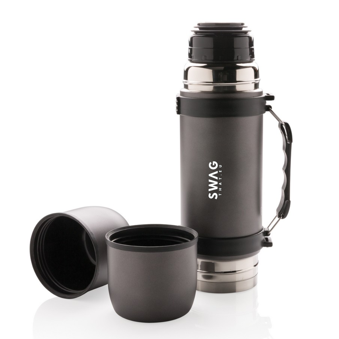 700 ml Stainless Steel Thermos with Shoulder Strap