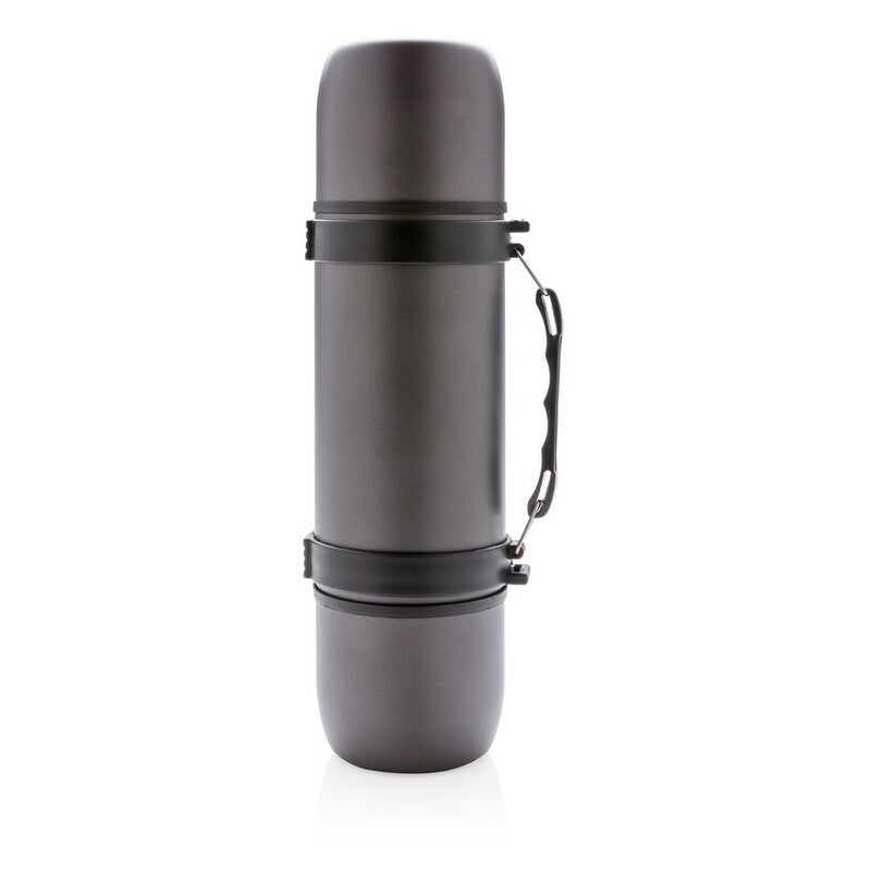 700 ml Stainless Steel Thermos with Shoulder Strap