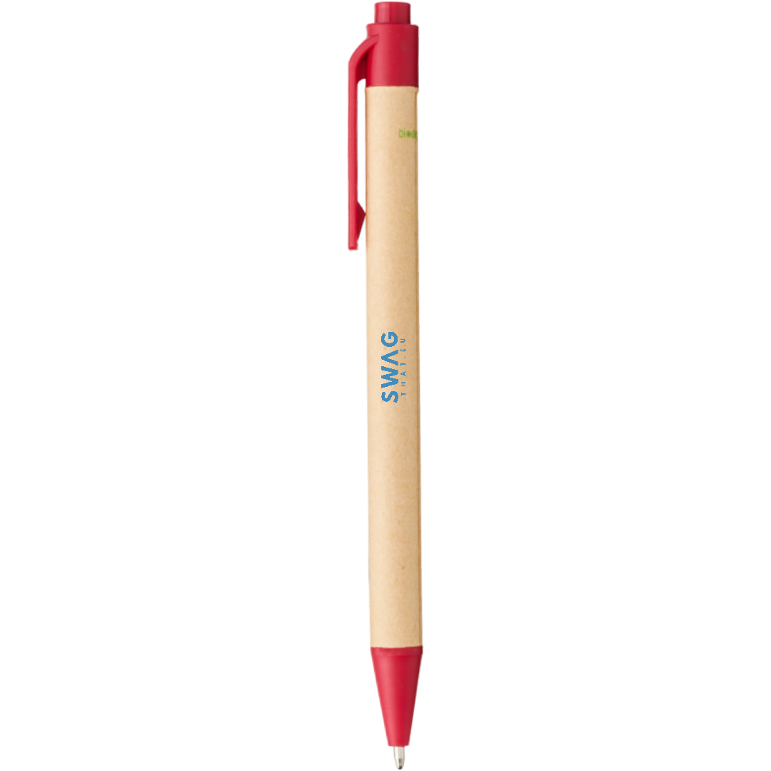 Berk recycled carton and corn plastic ballpoint pen