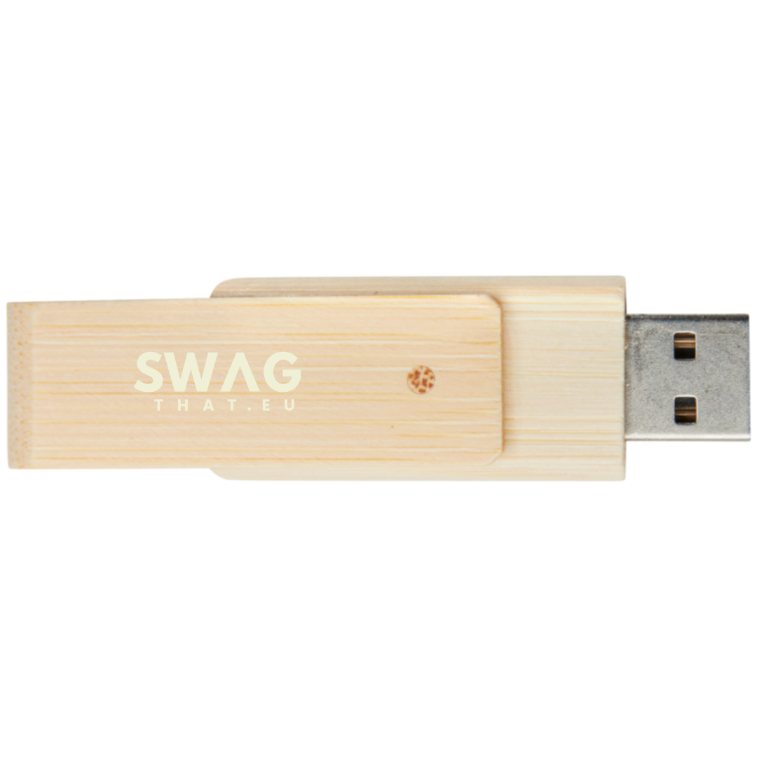 Otočný 8GB bambusový USB flash disk