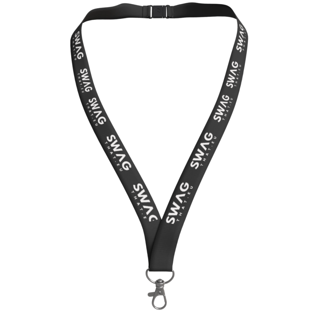 Tom recycled PET lanyard with breakaway closure
