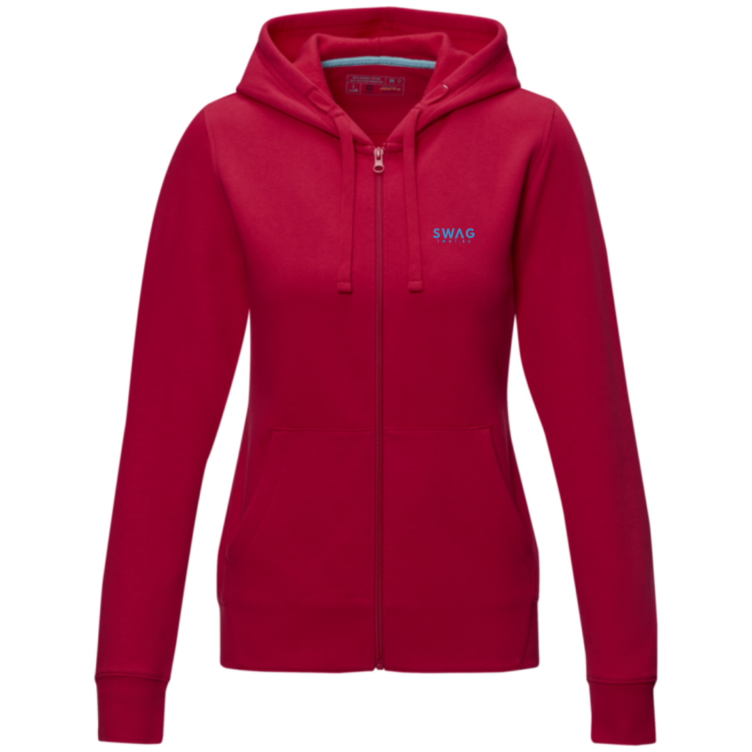 Ruby women's GOTS organic recycled full zip hoodie