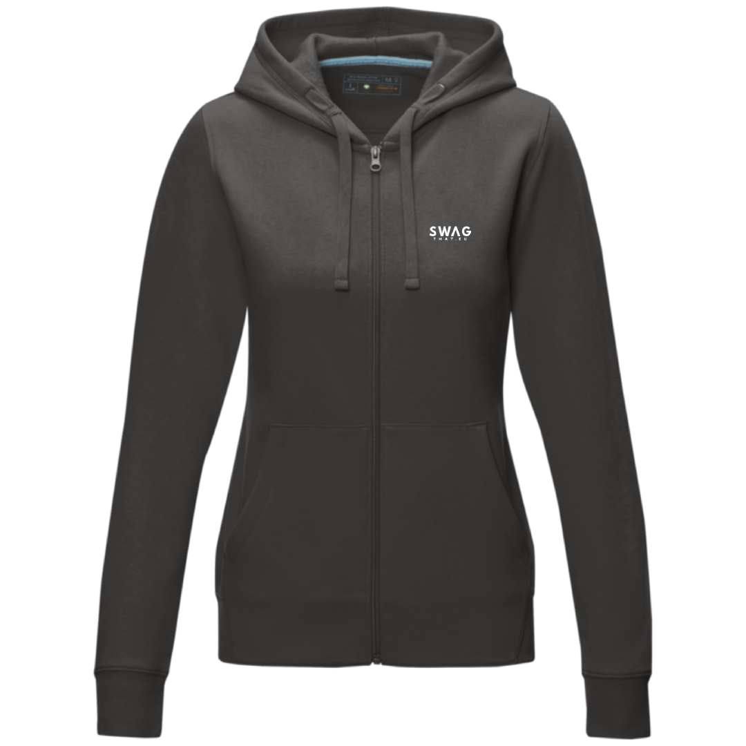 Ruby women's GOTS organic recycled full zip hoodie