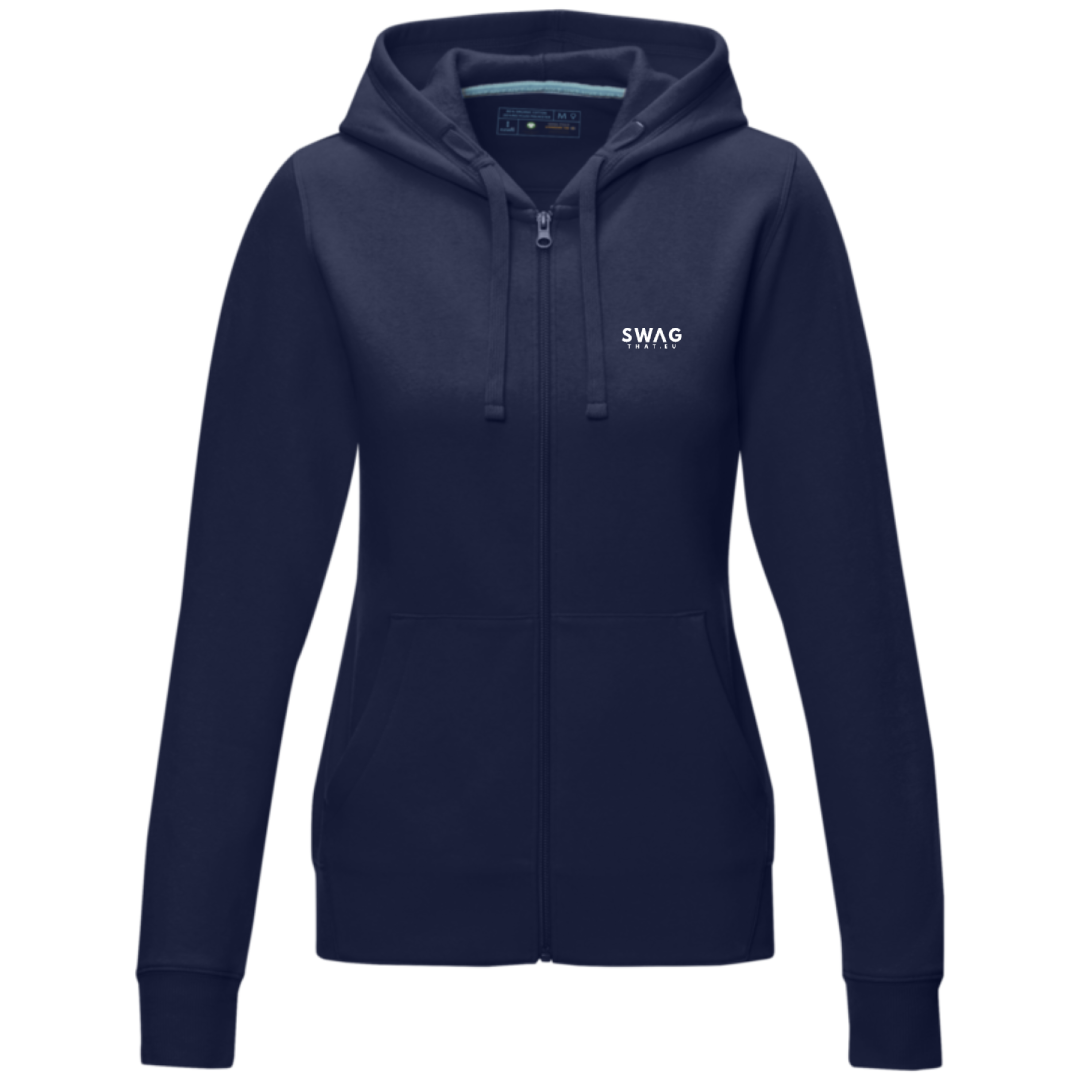 Ruby women's GOTS organic recycled full zip hoodie