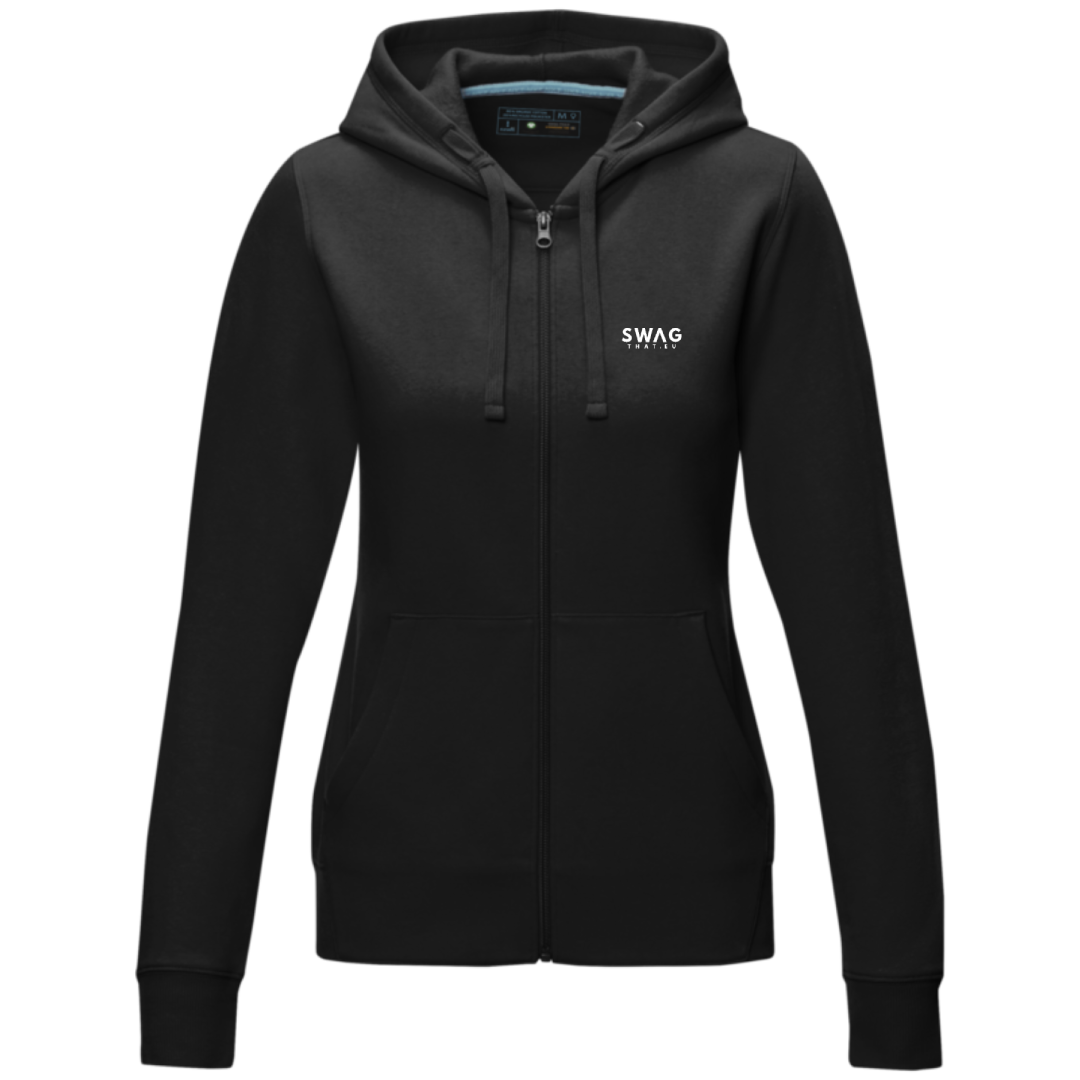 Ruby women's GOTS organic recycled full zip hoodie