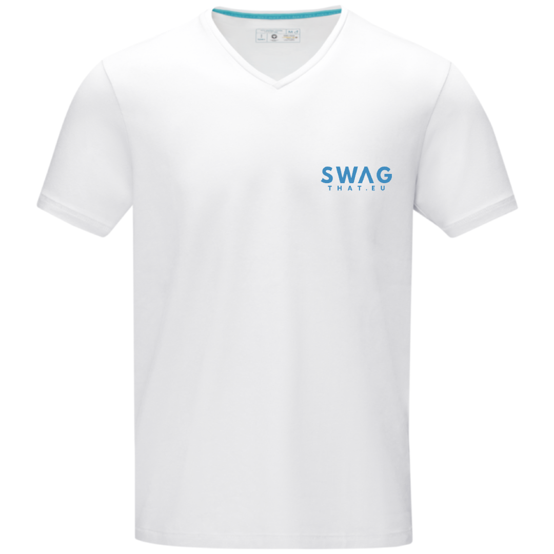 Kawartha short sleeve men's GOTS organic V-neck t-shirt