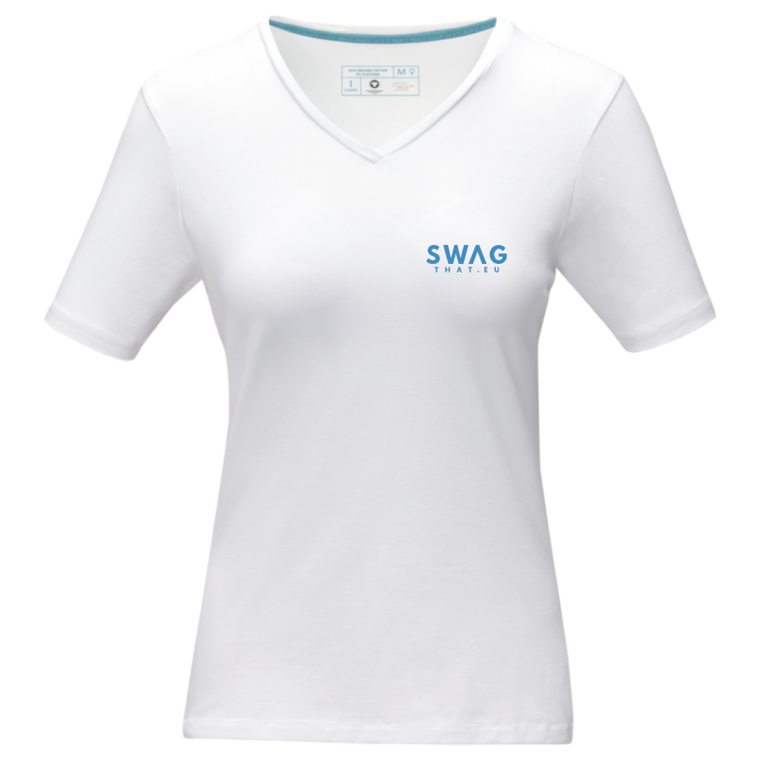 Kawartha short sleeve women's GOTS organic V-neck t-shirt