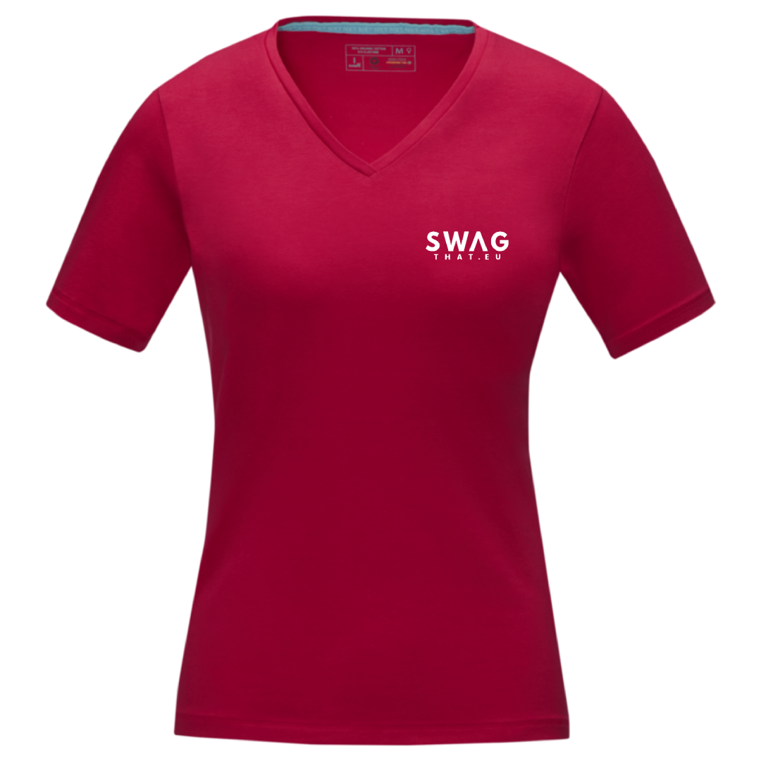 Kawartha short sleeve women's GOTS organic V-neck t-shirt