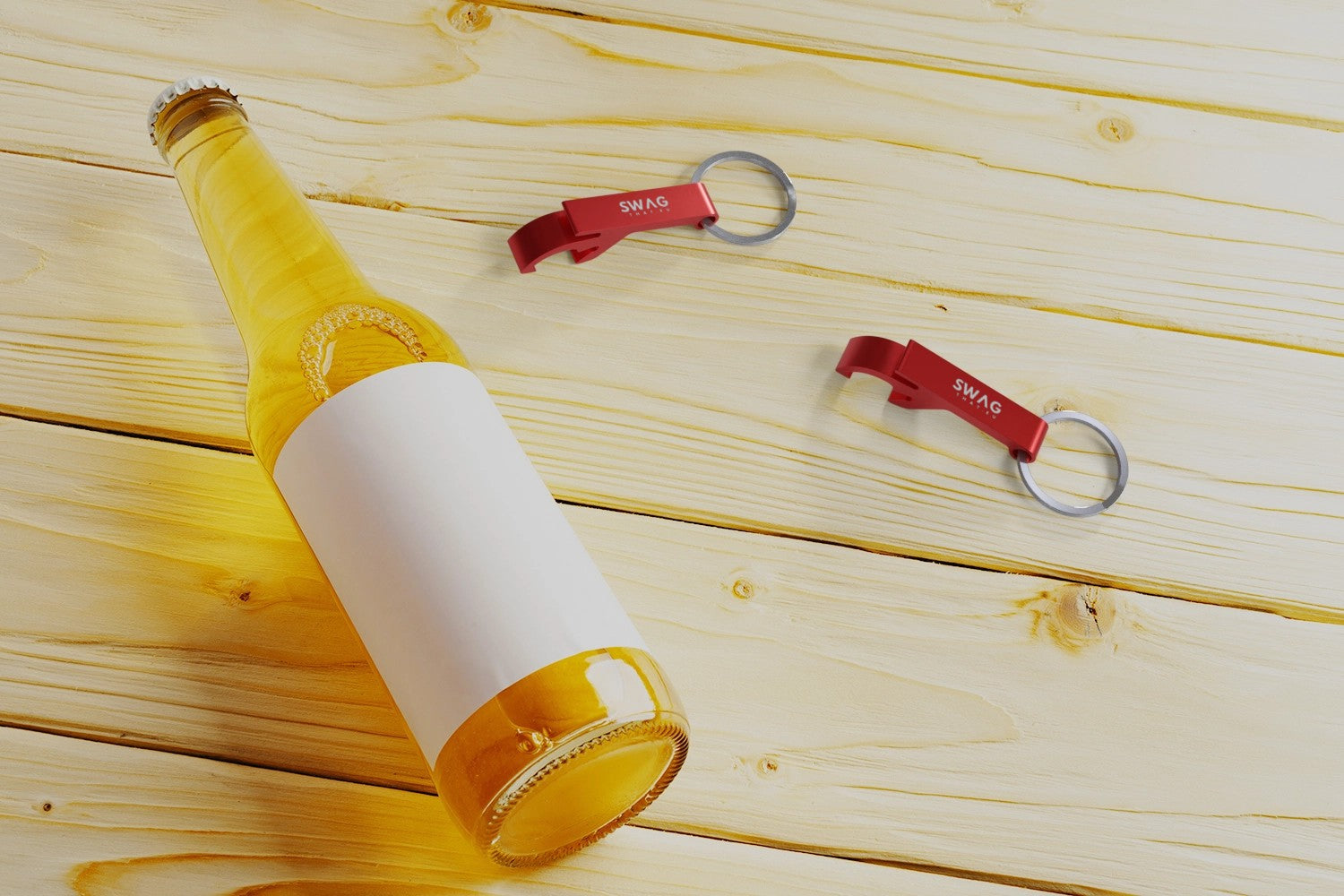 Tao RCS recycled aluminium bottle and can opener with keychain