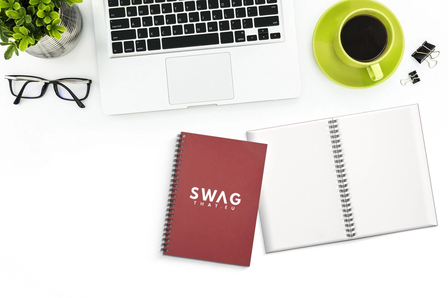 Desk-Mate® A5 colour spiral notebook