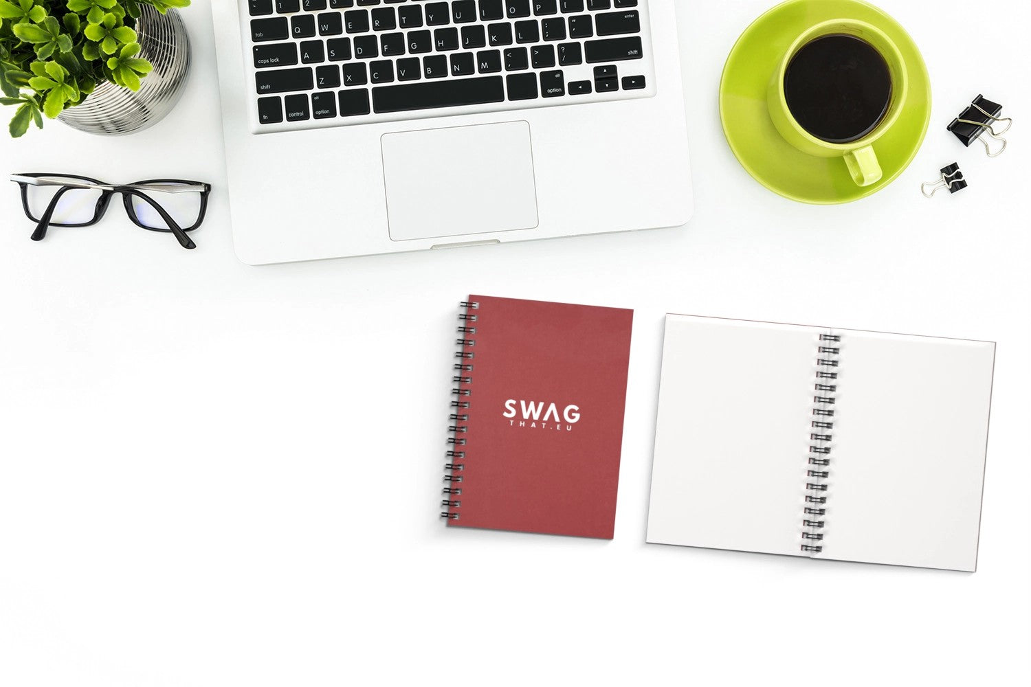 Desk-Mate® A6 colour spiral notebook